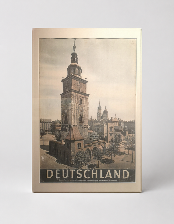 Deutschland Krakow Town Hall Tower - Vintage Travel Poster Wall Art