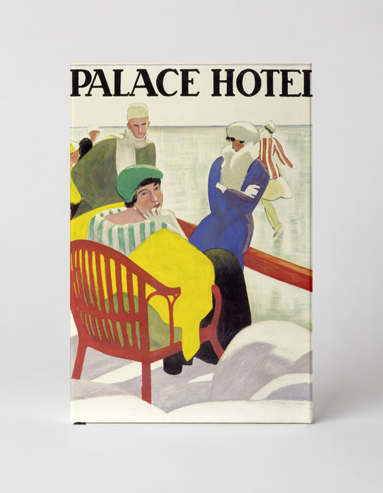 Palace Hotel St. Moritz 1920s - Vintage Swiss Winter Travel Poster Canvas Wall Art