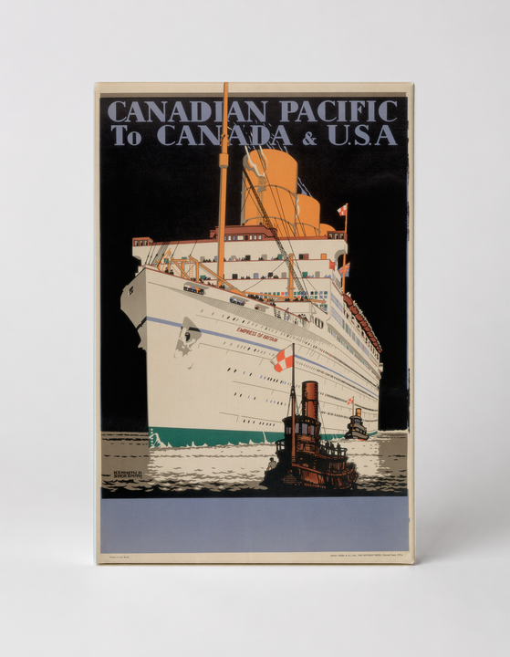Canadian Pacific To Canada & USA Ocean Liner - Vintage Travel Poster Wall Art