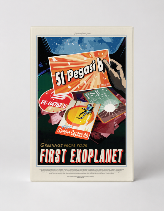 First Exoplanet NASA Visions of the Future - Vintage Space Poster Wall Art