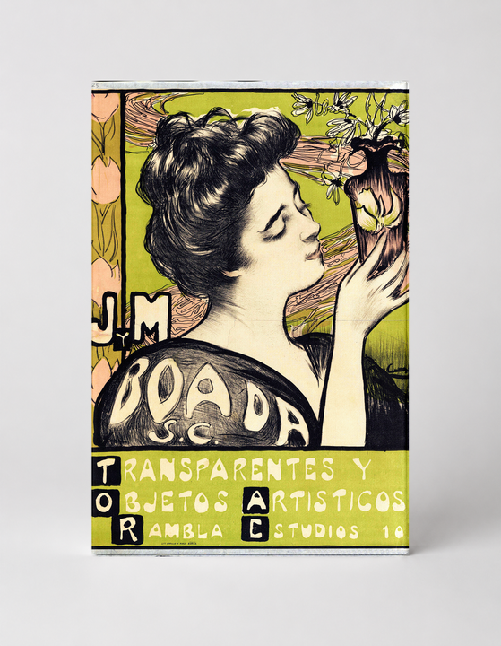 J.M. Boada Transparentes y Objetos Artisticos 1900s - Art Nouveau Vintage Poster Wall Art