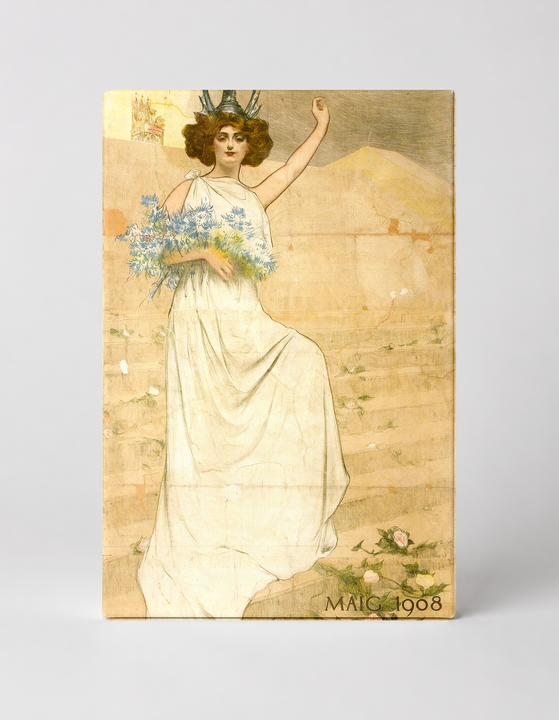 Jochs Florals de Barcelona 1908 - Art Nouveau Vintage Poster Wall Art