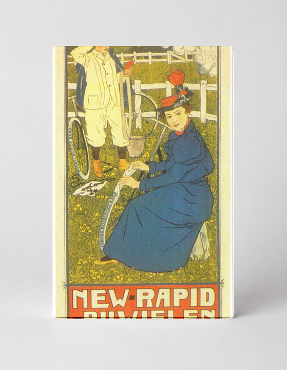New Rapid Rijwielen Fleuss 1900 - Vintage Dutch Bicycle Poster Wall Art