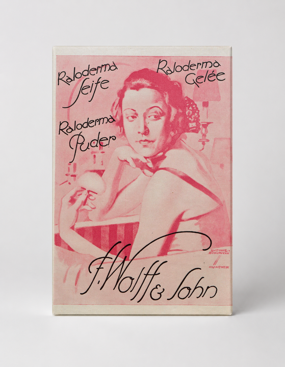 Raloderma F. Wolff & Sohn 1930s Art Deco Vintage Poster Wall Art