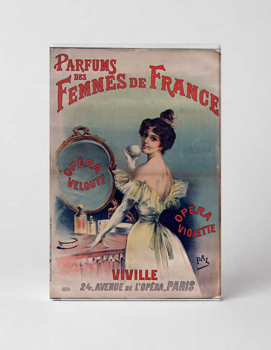 Parfums des Femmes de France 1900s Belle Époque Vintage Poster Wall Art