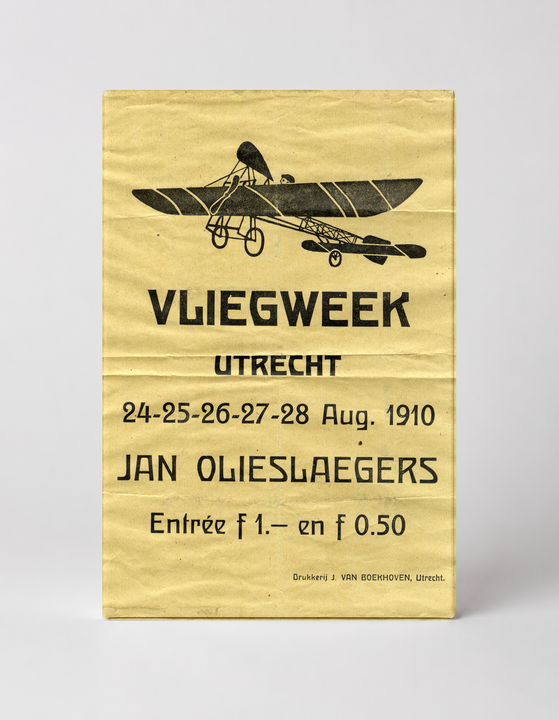 Vliegweek Utrecht 1910 - Early Aviation Vintage Poster Wall Art