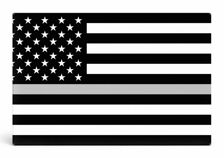 Thin Silver Line American Flag