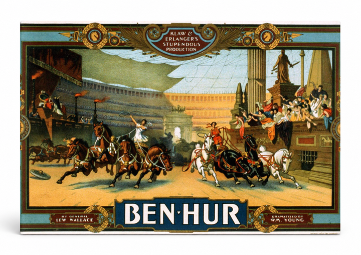 Ben-Hur 1899 Klaw & Erlanger - Vintage Theatre Poster Canvas Wall Art