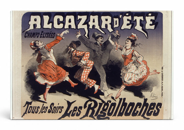 Alcazar d'Été Les Rigolboches 1860s - Belle Époque Vintage Poster Wall Art