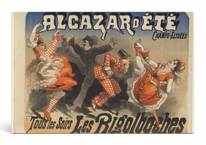 Alcazar d'Été Les Rigolboches 1860s - Belle Époque Vintage Poster Wall Art