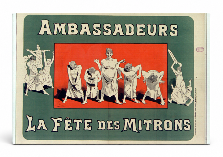 Ambassadeurs La Fête des Mitrons 1890s – Belle Époque Vintage Poster Wall Art