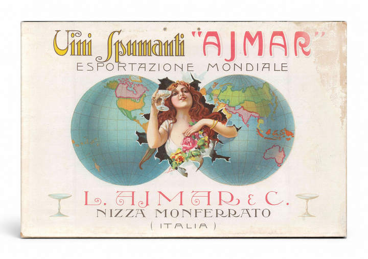 Vini Spumanti Ajmar 1900s - Italian Sparkling Wine Vintage Poster Wall Art