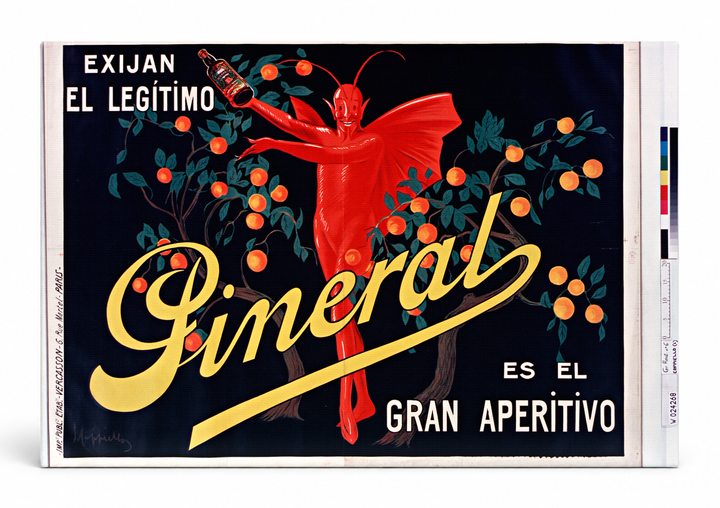 Pineral Gran Aperitivo Vintage Spanish Advertising Poster Canvas Wall Art