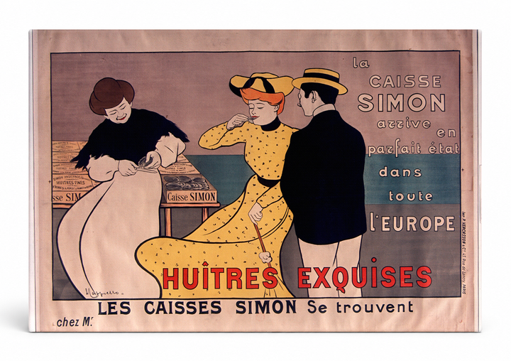 Huitres Exquises Simon Oysters 1900s - Belle Époque Vintage Poster Wall Art