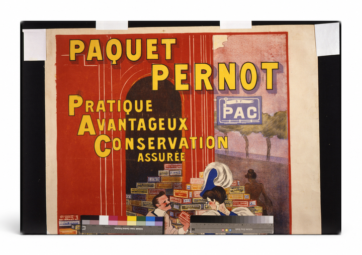 Paquet Pernot Vintage French Advertising Poster Canvas Wall Art