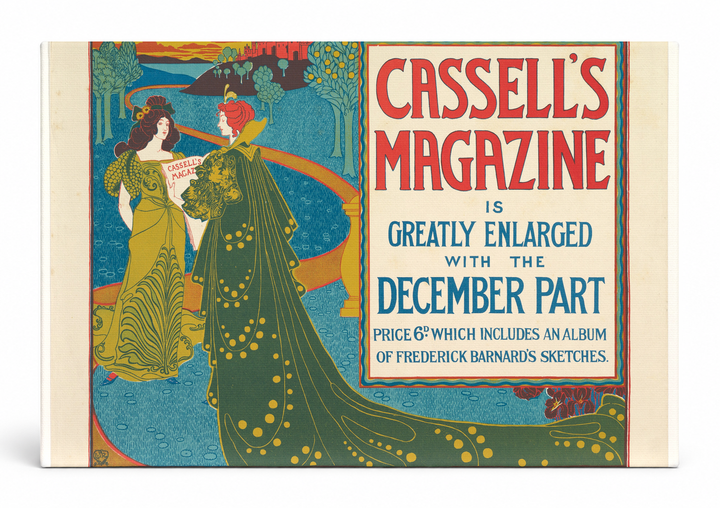 Cassell's Magazine December Part 1890s - Art Nouveau Vintage Poster Wall Art