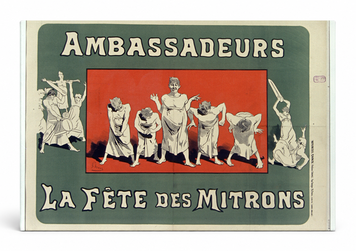 Ambassadeurs La Fête des Mitrons 1890s - Belle Époque Vintage Poster Wall Art