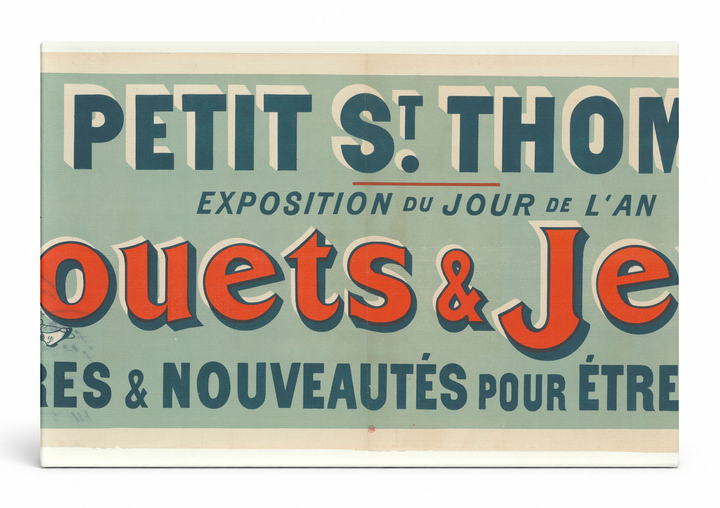 Au Petit St. Thomas Jouets & Jeux 1890s - French Vintage Poster Wall Art