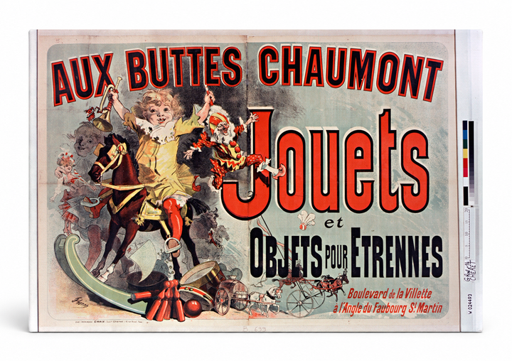 Aux Buttes Chaumont Jouets 1890s - French Toy Store Vintage Poster Wall Art
