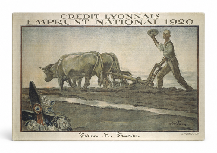 Crédit Lyonnais Emprunt National 1920 - French Vintage Poster Wall Art