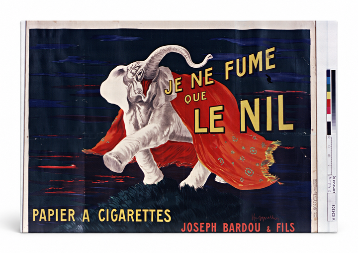 Je Ne Fume Que Le Nil 1912 - French Cigarette Paper Vintage Poster Wall Art