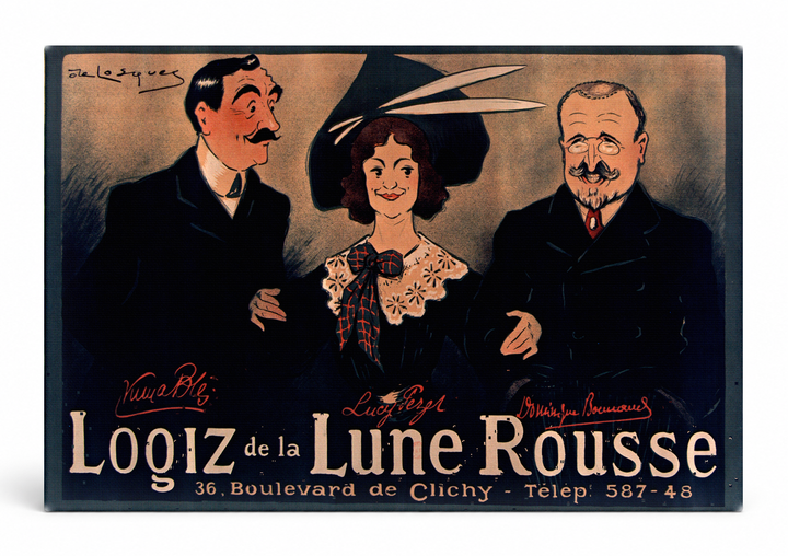 Logiz de la Lune Rousse 1900s - Belle Époque Vintage Poster Wall Art