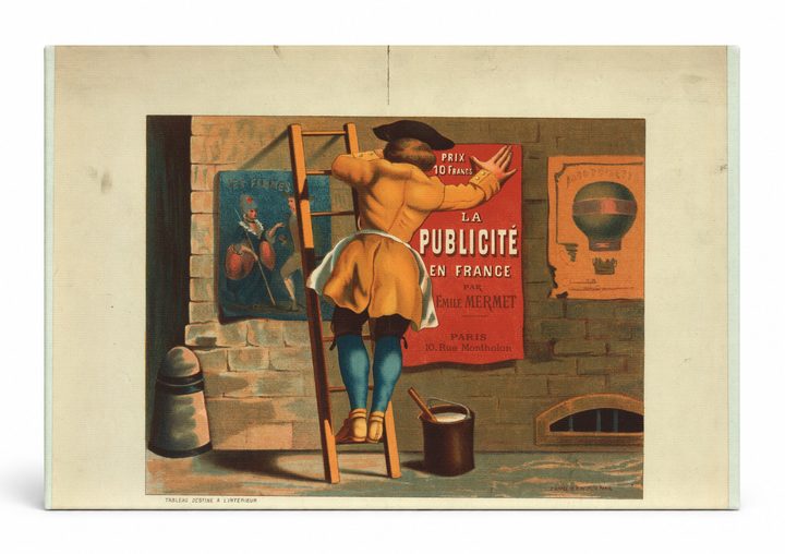 La Publicité en France 1880s - Vintage French Advertising Poster Wall Art