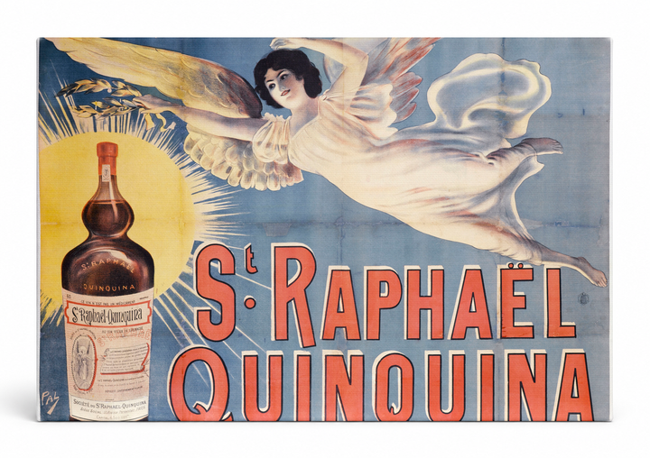 St. Raphaël Quinquina Vintage French Aperitif Poster Canvas Wall Art