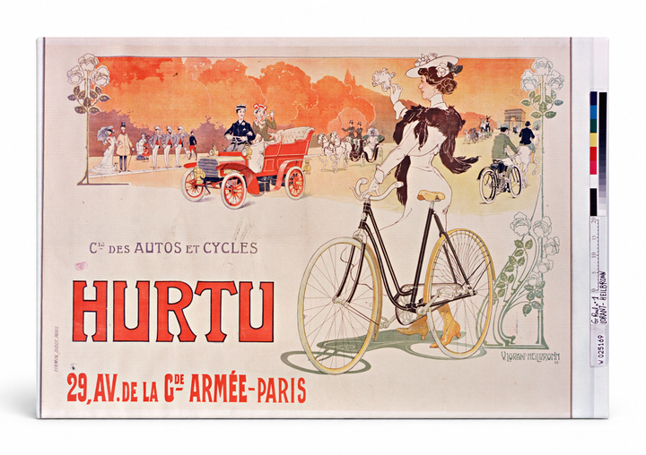 Hurtu Autos et Cycles 1900 - Belle Époque Vintage Poster Wall Art