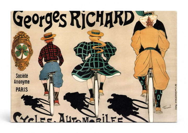Georges Richard Cycles & Automobiles 1899 - Belle Époque Vintage Poster Wall Art
