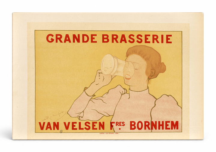 Grande Brasserie Van Velsen Bornhem 1900s - Belle Époque Vintage Poster Wall Art