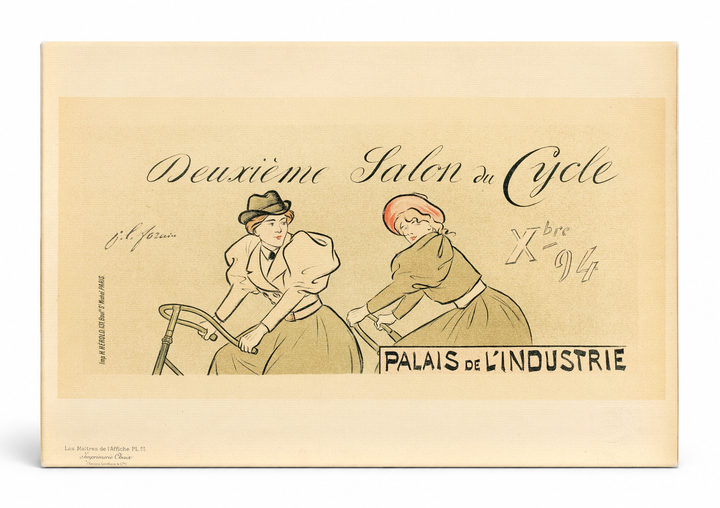 Deuxième Salon du Cycle 1894 - Belle Époque Vintage Poster Wall Art