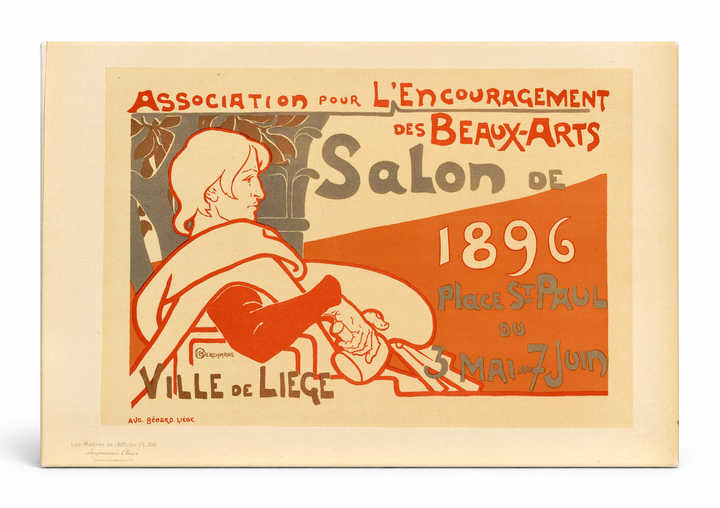 Salon de Beaux-Arts Liège 1896 – Belle Époque Vintage Poster Wall Art