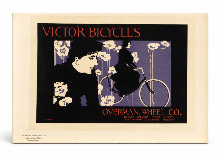 Victor Bicycles Overman Wheel Co. 1896 - Vintage Advertising Poster Wall Art