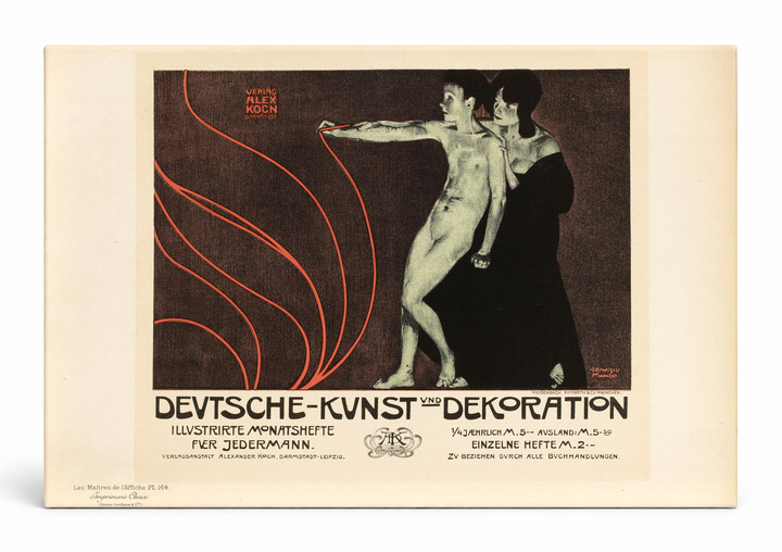 Deutsche Kunst und Dekoration 1897 - German Jugendstil Vintage Poster Wall Art
