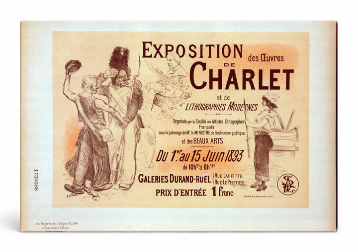 Exposition de Charlet 1893 - Belle Époque French Exhibition Vintage Poster Wall Art
