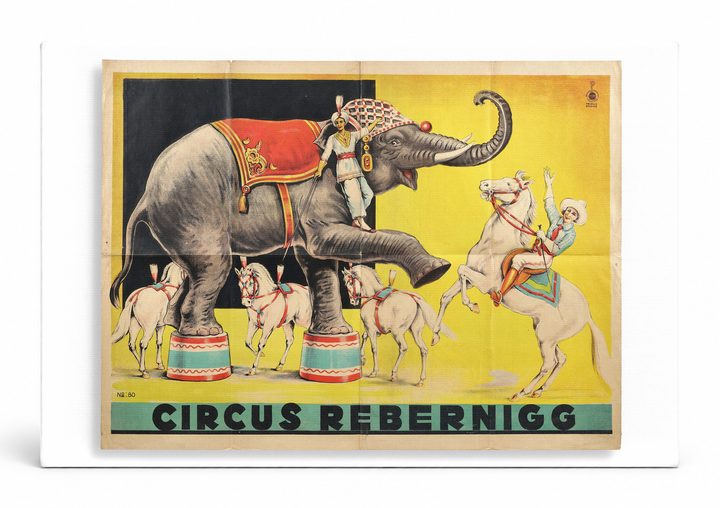 Circus Rebernigg Vintage Circus Poster Canvas Wall Art