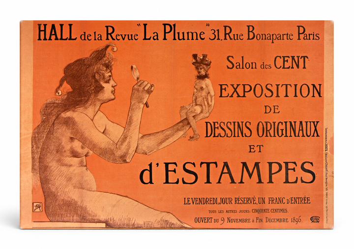 Exposition de Dessins Originaux 1895 - Belle Époque Vintage Poster Wall Art