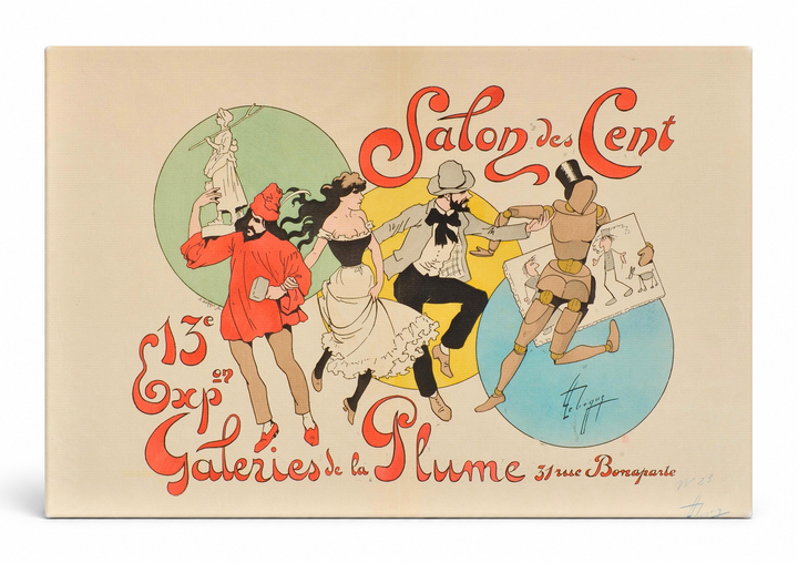 Salon des Cent 13e Exposition - Belle Époque Vintage Poster Wall Art