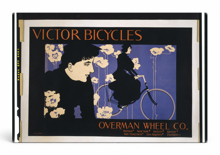 Victor Bicycles Overman Wheel Co. 1896 - Vintage Advertising Poster Wall Art