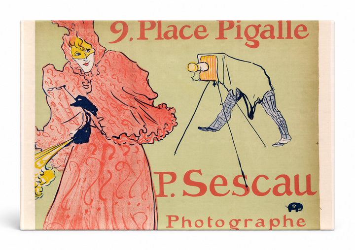 P. Sescau Photographe 1896 - Belle Époque Vintage Poster Wall Art