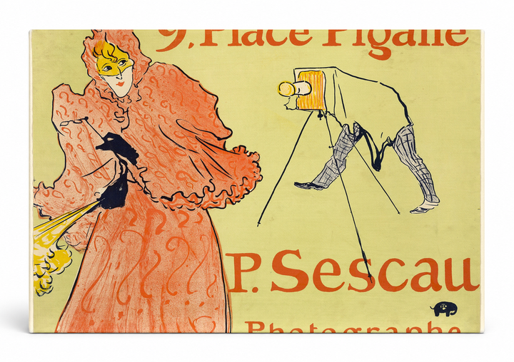 9 Place Pigalle P. Sescau Photographe 1894 - Belle Époque Vintage Poster Wall Art
