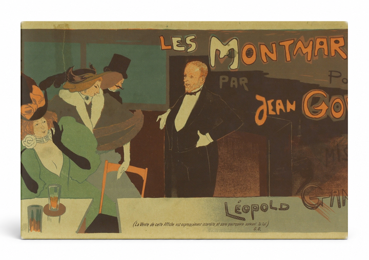Les Montmartroises 1900 - Belle Époque Cabaret Vintage Poster Wall Art