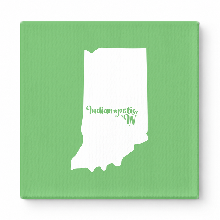 Home Sweet Indianapolis — Indiana State Silhouette