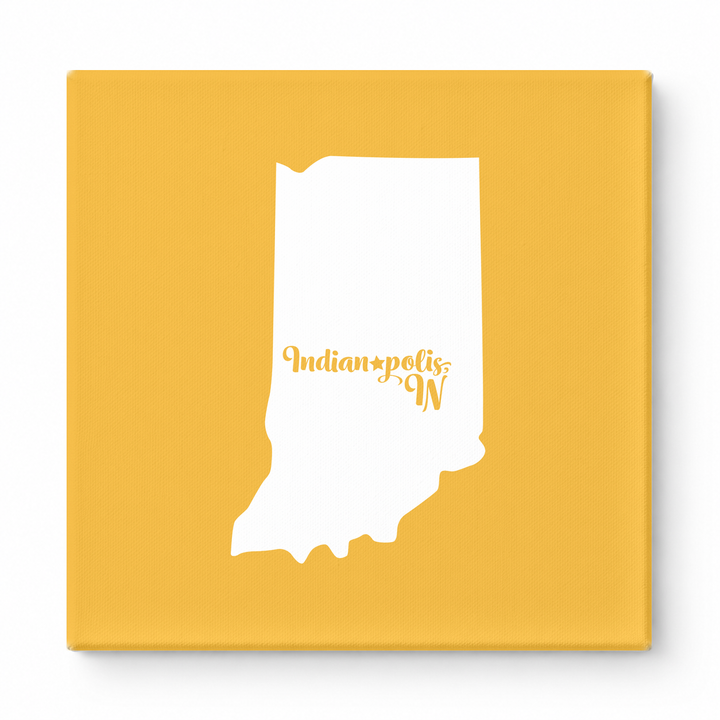 Home Sweet Indianapolis — Indiana State Silhouette