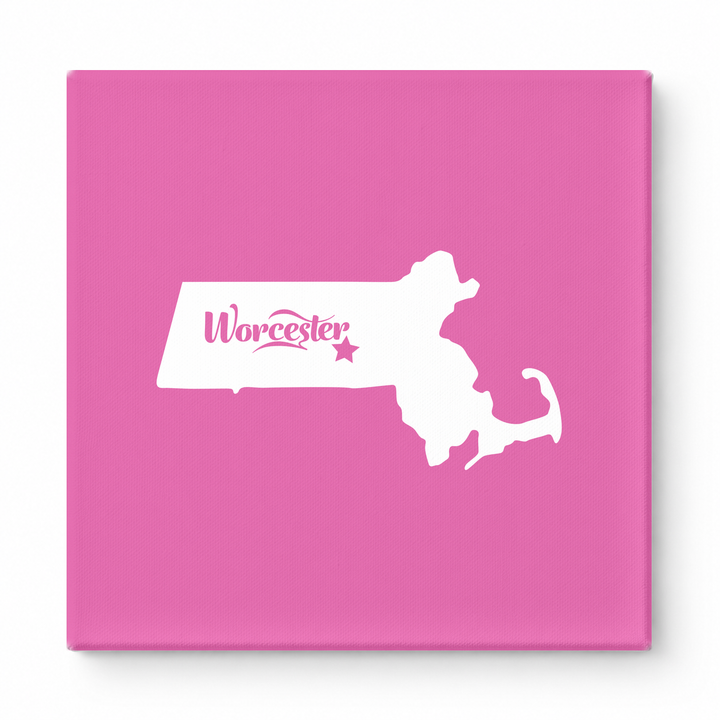 Home Sweet Worcester — Massachusetts State Silhouette