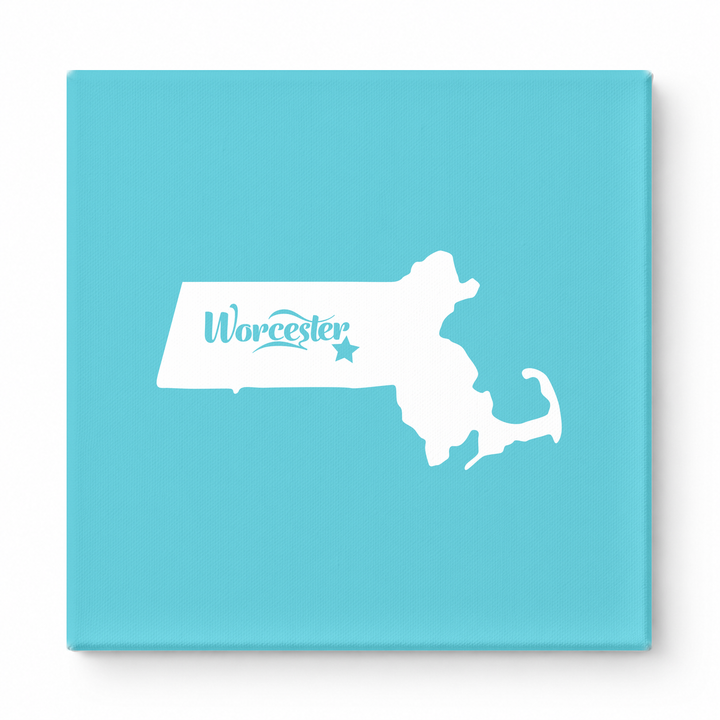 Home Sweet Worcester — Massachusetts State Silhouette