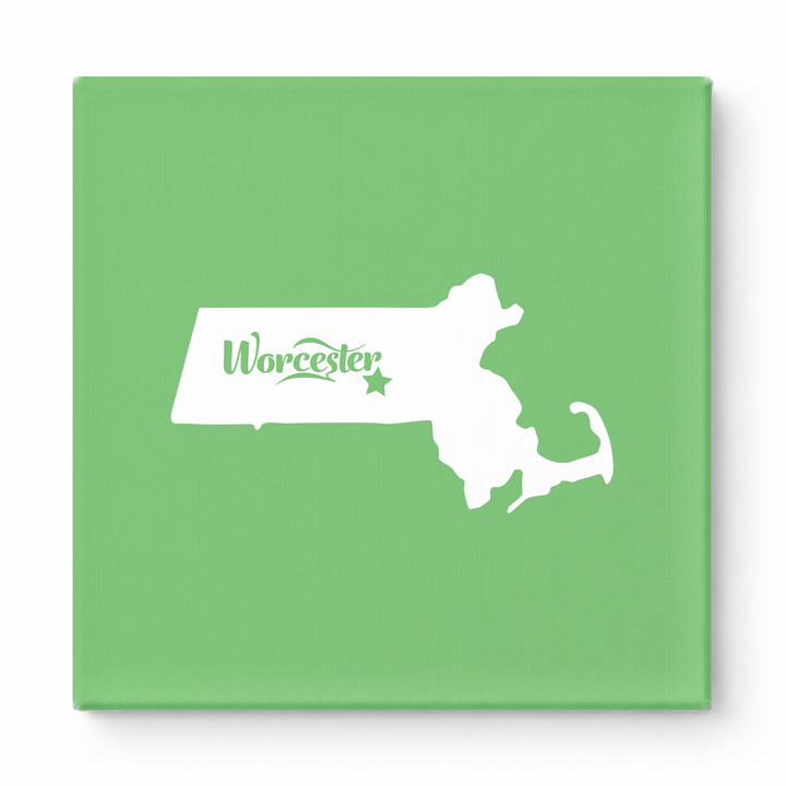 Home Sweet Worcester — Massachusetts State Silhouette