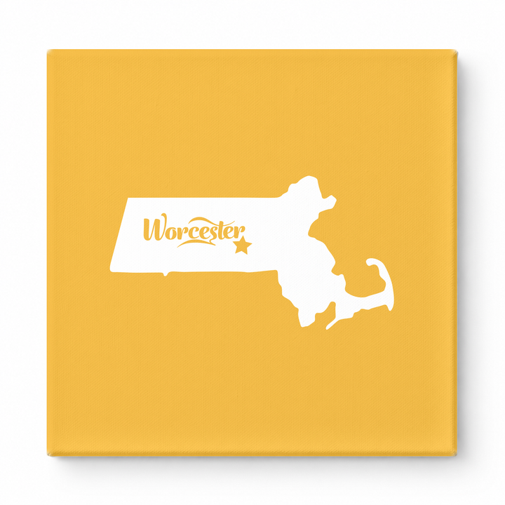 Home Sweet Worcester — Massachusetts State Silhouette