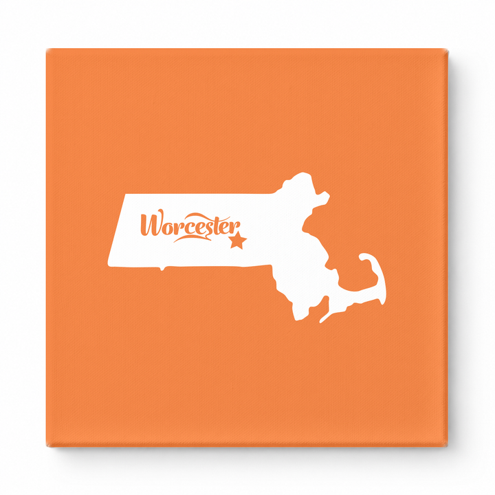 Home Sweet Worcester — Massachusetts State Silhouette